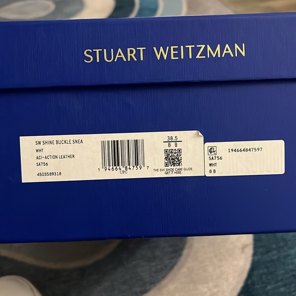 Stuart Weitzman Shine Buckle Sneaker COMES WITH BOX - Picture 9 of 10